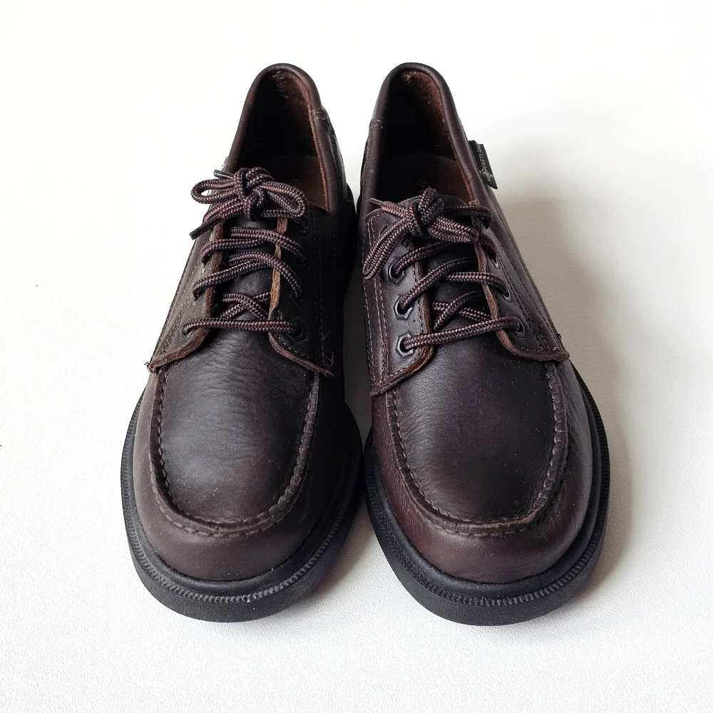 Vintage Eastland USA Genuine Leather Moc Toe Oxford Shoes Brown Men’s 9.5M